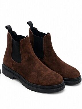 FRYE Seth Suede Boots Brown Size 9.5 Mens
